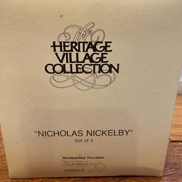 Dept 56 Heritage Village Collection. “Nicholas Nickleby”, set of 4, #5929–3. - Picture 2 of 8
